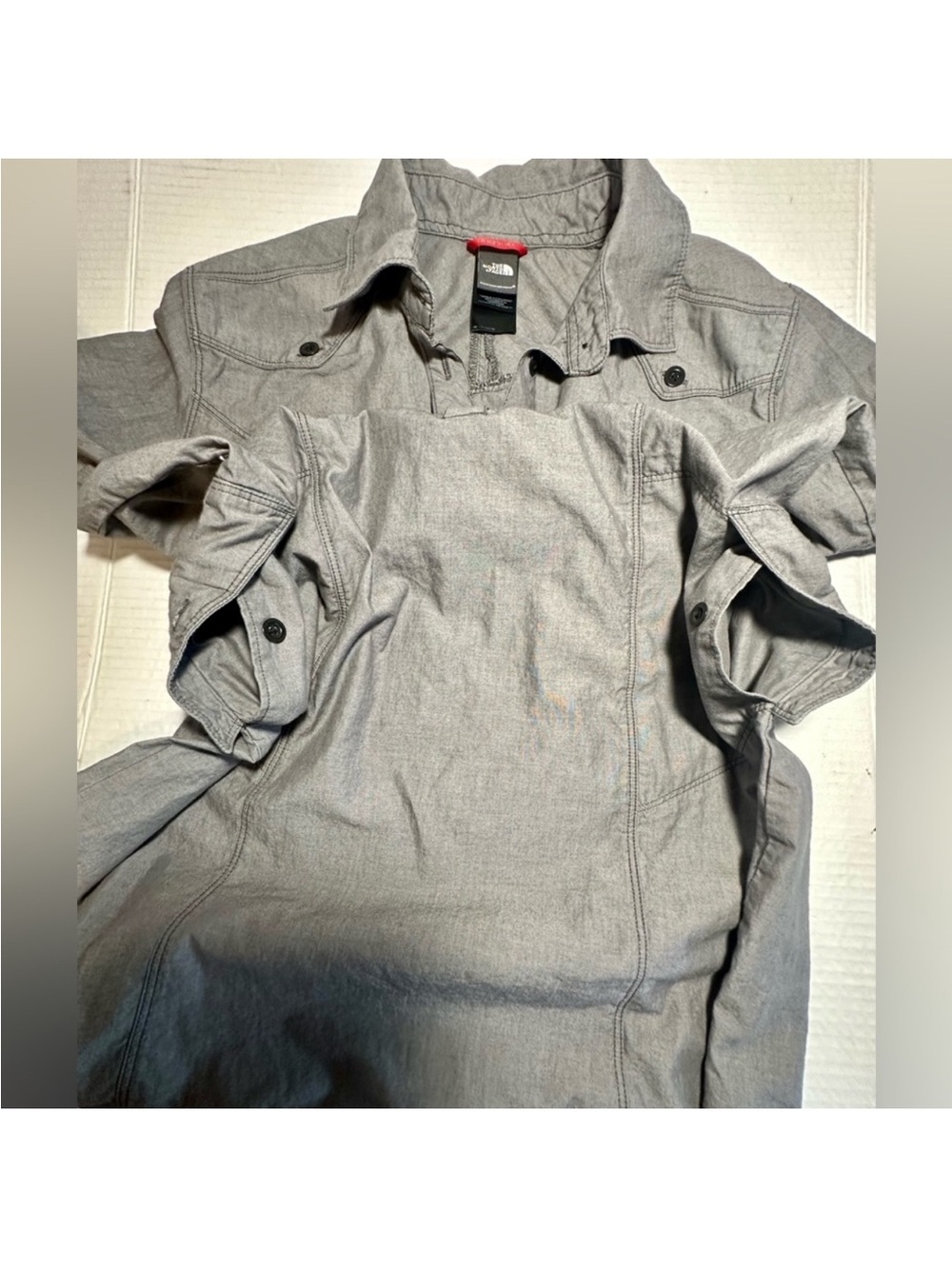The North Face Gray Mini Shirt Dress - Picture 12 of 15